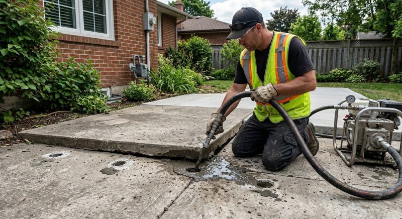Concrete Poly Jacking in West Des Moines, IA