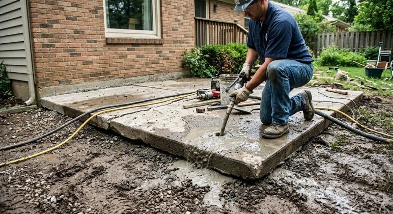 Patio Raising in San Antonio, TX