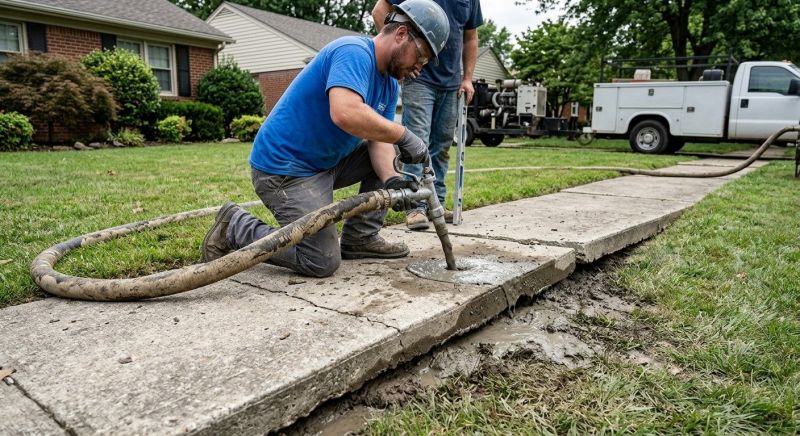 Walkway Leveling in West Des Moines, IA